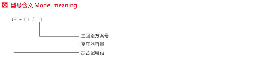 JP綜合配電柜(補(bǔ)償/控制/終端/照明)型號(hào)含義